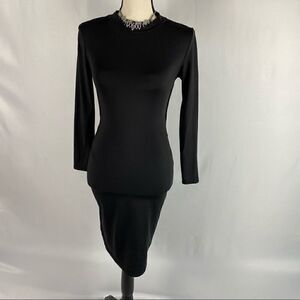 Allegrace Black Sexy Back Dress Size S